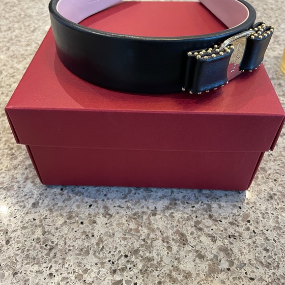 Salvatore Ferragamo Leather Hairband - Picture 4 of 4